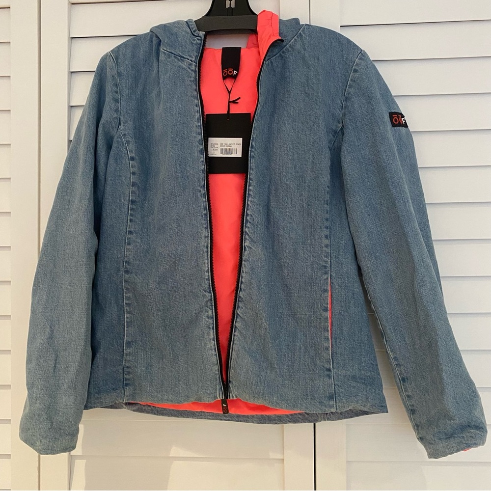 OOF Hooded Denim Jacket Small